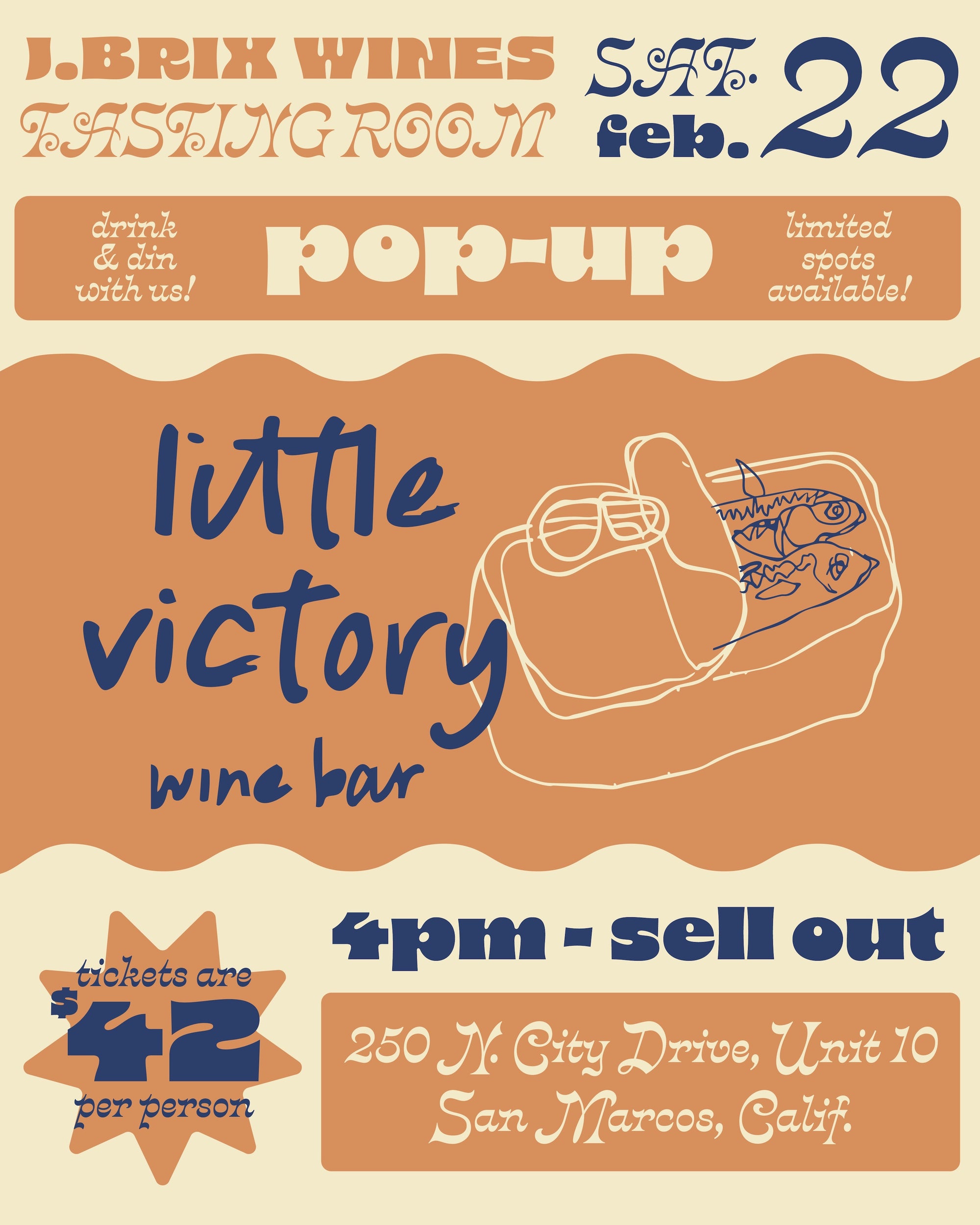 Little Victory Wine Bar x J. Brix Pop-Up!